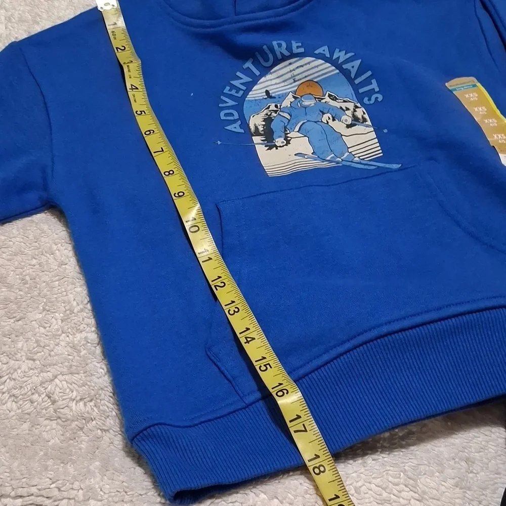 Blue Adventure Graphic Hoodie,  Camouflage Zip-Up and  Pants Bundle